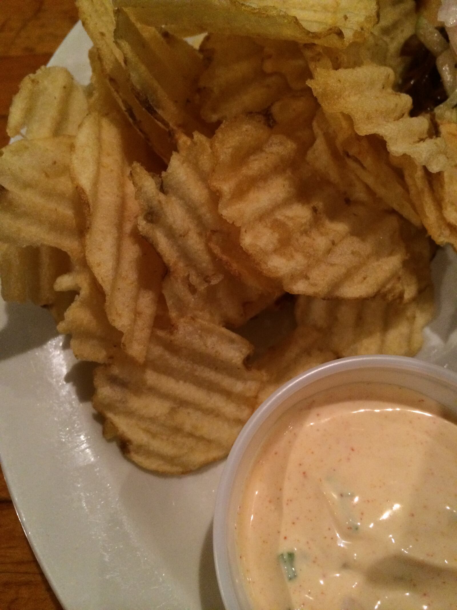 The Trolley Stop’s mystery Herbie dip. Would it be a crime to eat it with a spoon? (MICHELLE FONG/STAFF)