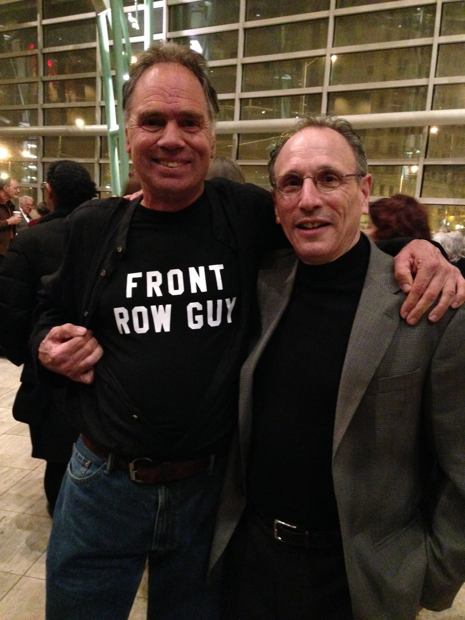 Friends: Front Row Guy Phil Hinrichs and Neal Gittleman. 
Submitted photo.