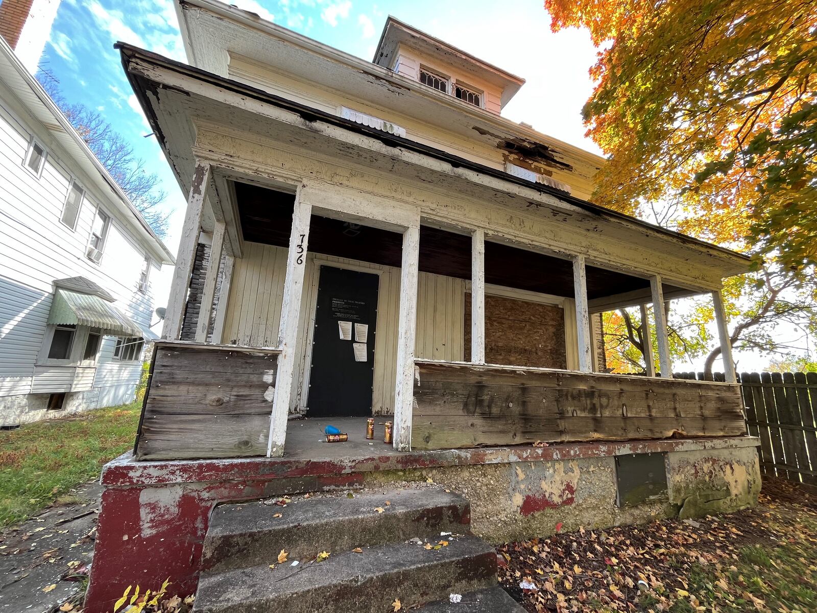 A home in West Dayton that was slated for demolition. CORNELIUS FROLIK / STAFF