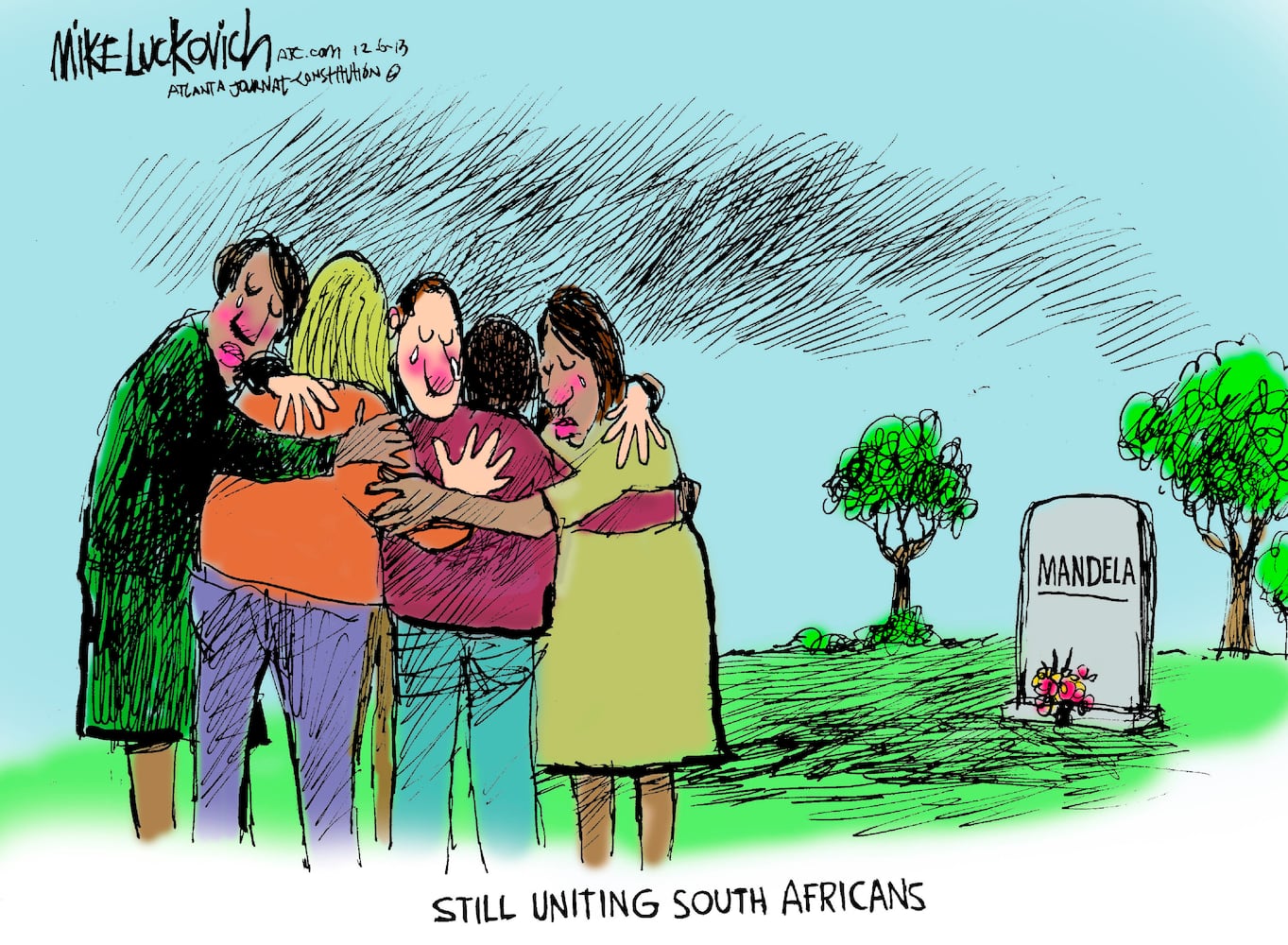 Luckovich: Nelson Mandela