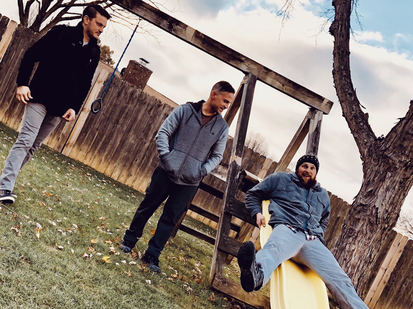 High school friends, (left to right) Ben Willis, Robert Grote and Aaron Zurn, recently reformed their high school band, Stailer, which is helping one of its members deal with memory loss and Post-Traumatic Stress Disorder. (Not pictured, Nick Kostoff) CONTRIBUTED