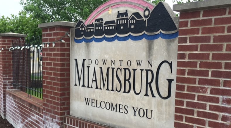 This sign is on the north end of Miamisburg, near a neighborhood the city - with the help of Wright State University - is targeting for improvement. NICK BLIZZARD/STAFF