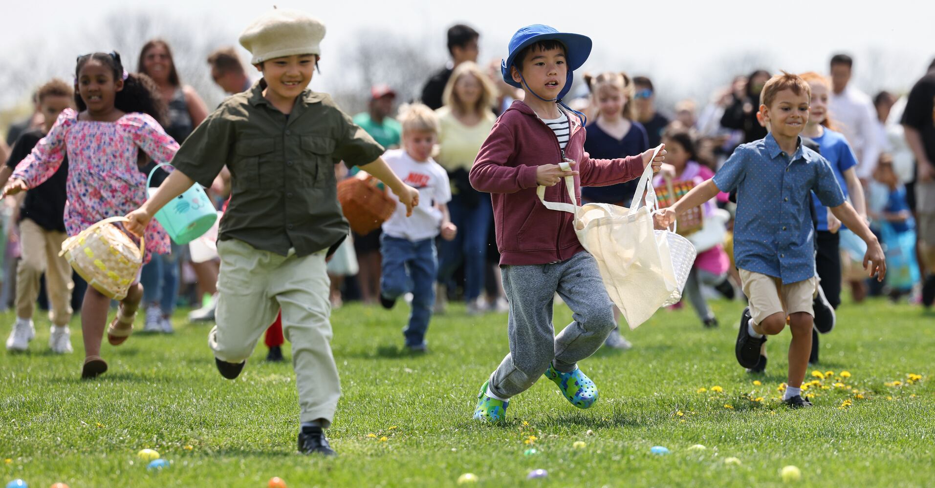 Young's Jersey Dairy Easter egg hunt