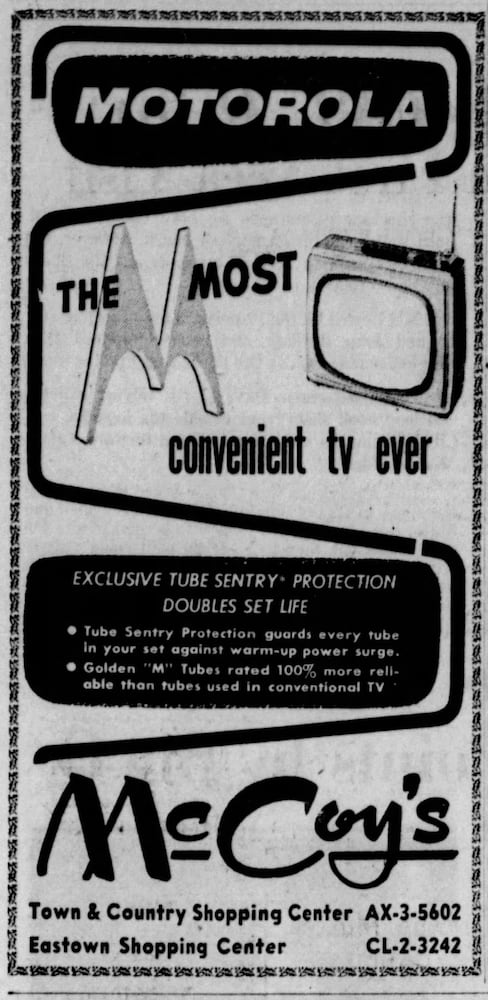 Town and Country shopping center advertisements