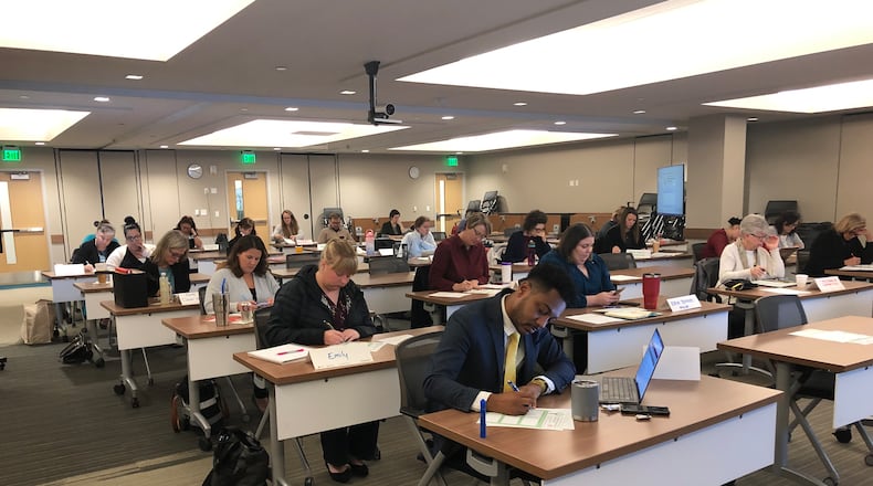 The Miami Valley Nonprofit Collaborative holds training sessions for area nonprofits. Pictured, 2022’s Core Excellence workshop. attendees.