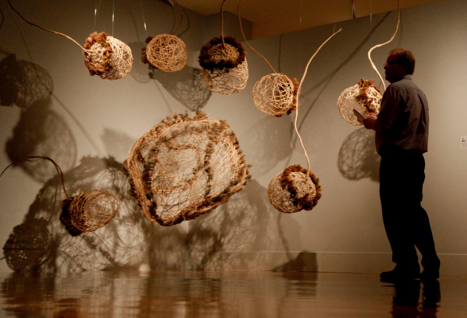 Chinese Landscapes: Contemporary Chinese Fiber Art" and "Maya Lin: Flow. " were on display at the Dayton Art Instititue in 2012. LISA POWELL / STAFF