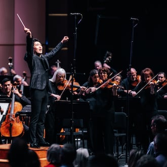 Maestro Keitaro Harada conducts the Dayton Philharmonic Orchestra. CONTRIBUTED/ JOSH OHMS PHOTOGRAPHY