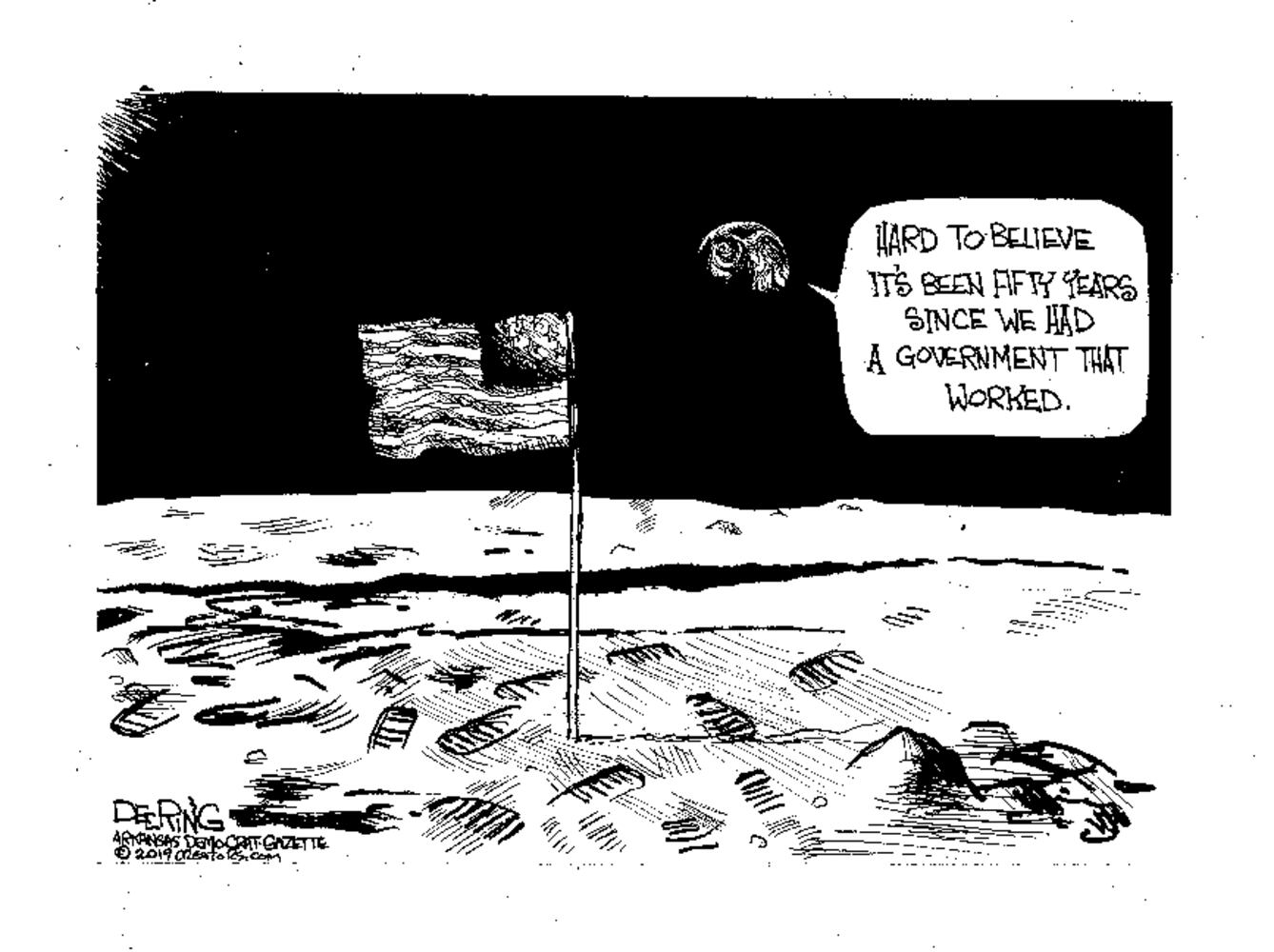 Week in cartoons: 50th anniversary of the moon landing and more