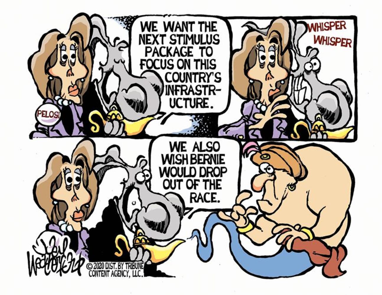 Week in cartoons: Essential business, stimulus checks and more