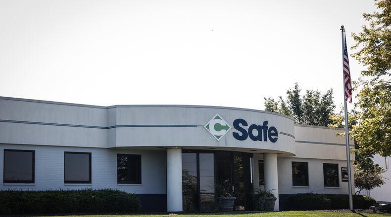 CSafe Global at 2900 Dryden Rd. in Moraine, will shut down its headquarters. JIM NOELKER/STAFF