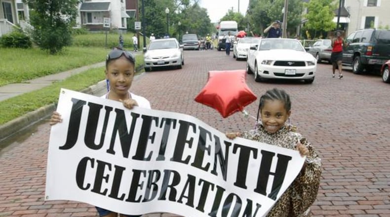 Kickoff parade for the 10th Annual Dayton Juneteenth Festival.