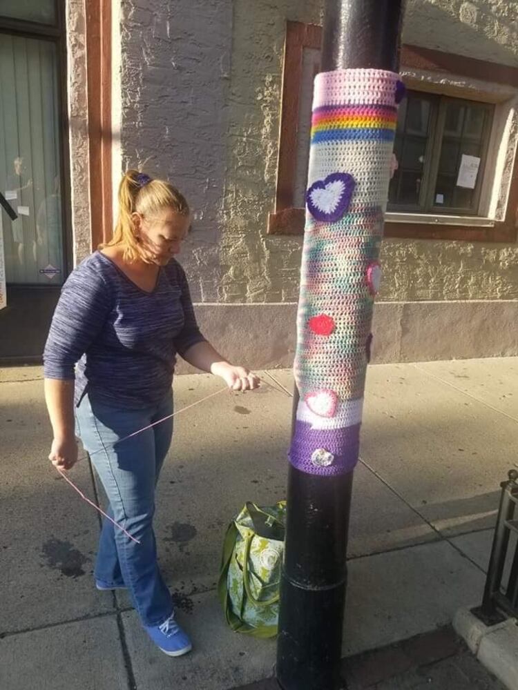 PHOTOS: Yarn bombs spread message of hope in aftermath of tragedy