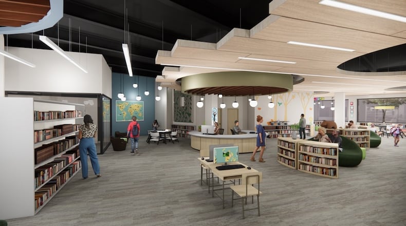 Xenia Community Library Youth Desk. CONTRIBUTED