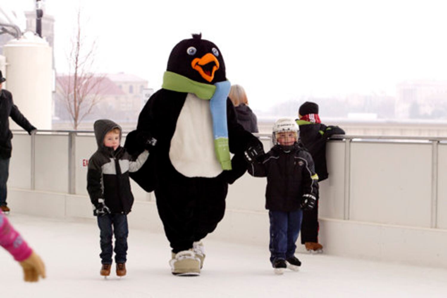 Parker the Penguin at RiverScape