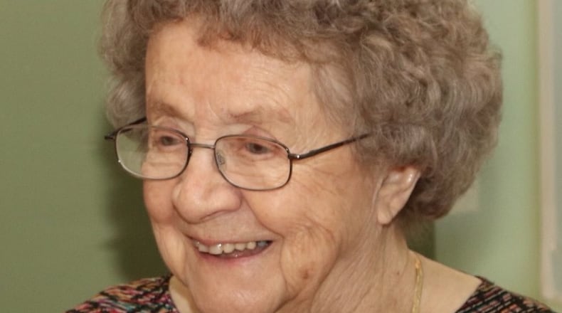 Emmy Lou Douglas will celebrate her birthday and 100th Valentine's Day on Feb. 14. She's spent the last century smiling through it all. PROVIDED