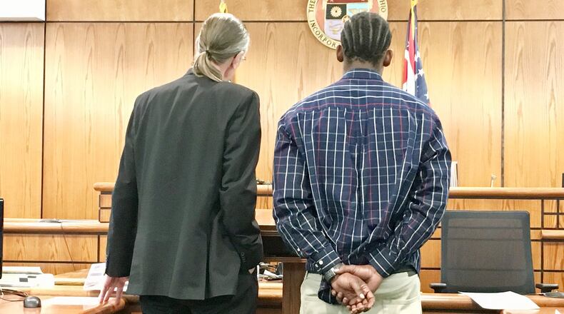 Anthony D. Austin, 29, was sentenced Thursday to 100 days in jail after earlier being convicted of failing to control a pit bull that killed Maurice Brown, a 60-year-old Air Force veteran. MARK GOKAVI / STAFF