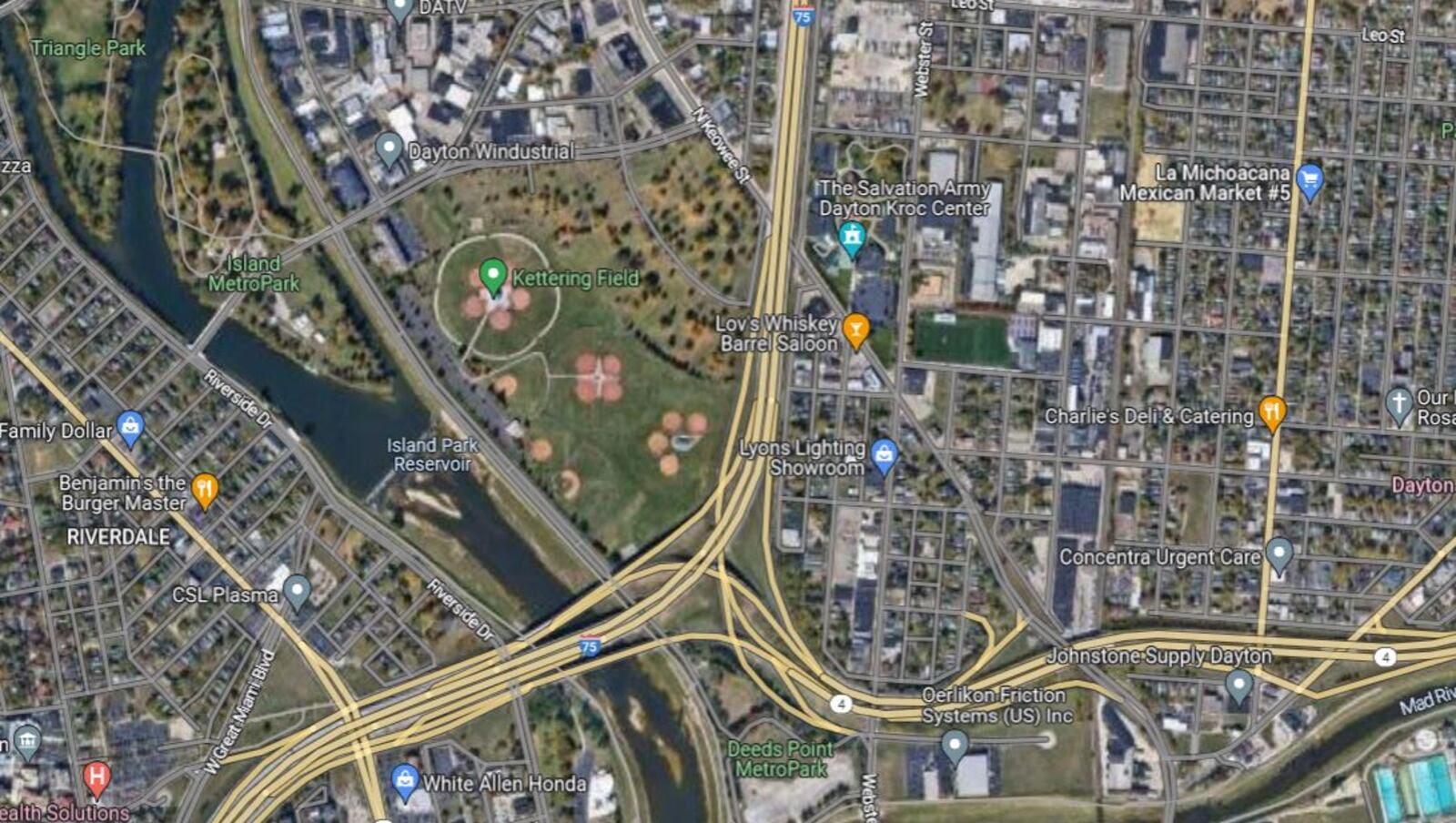 A map showing Kettering Field in the McCook Field area of Dayton. CONTRIBUTED