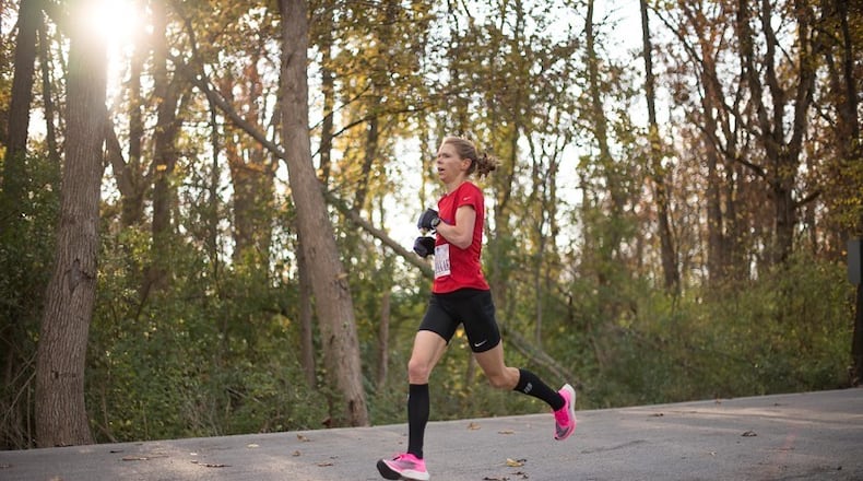 Ann Alyanak of Bellbrook is one of the most accomplished distance runners the Miami Valley has ever known. She’s the defending U.S. Air Force Marathon women’s champion and the winner of two of the last three USAF Marathons (2019 and 2017). She qualified for three US Olympic Trials – 2008, 2012 and most recently for the 2020 Trials prior to the Tokyo Games -- was the second best American woman finisher in the Boston Marathon in 2007, won the Columbus Marathon in 2011 and represented the United States in world championship events in Hungry and Japan. A former Big Ten champion at Purdue who grew up on a farm outside of Bluffton, she was the University of Dayton cross country coach from 2004 to 2010 and was named the Atlantic 10 Conference Coach of the Year in 2009. She currently coaches athletes from across the nation on line. CONTRIBUTED