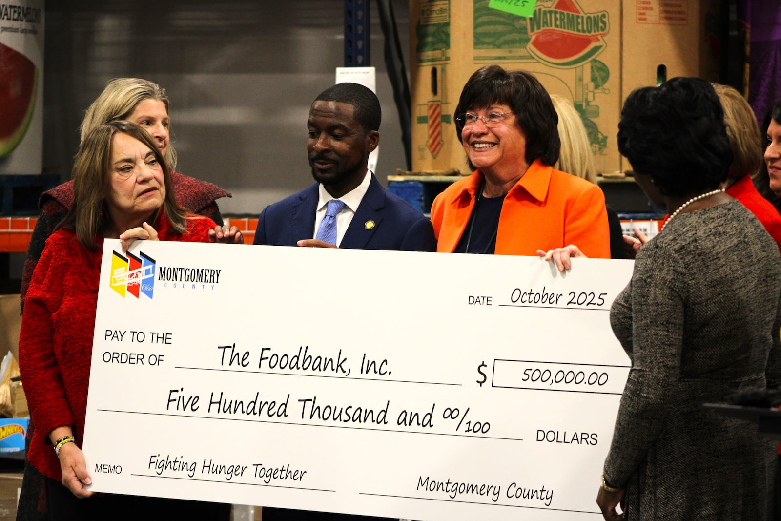 The Montgomery County commission approved $500,000 in additional funding to Foodbank Inc. as the ongoing federal shutdown spells a delay in food assistance benefits going out to local families. STAFF/SYDNEY DAWES