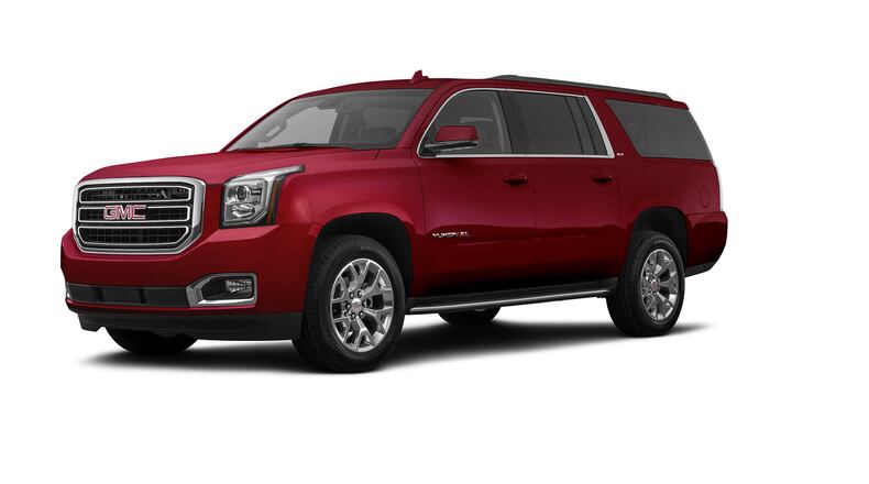 The 2019 GMC Yukin is offered in SLE, SLT and Denali trims, in 2WD and 4WD configurations. The Yukon XL has a wheelbase that is 14 inches longer (20.5 inches overall) than the Yukon with more than twice the cargo room behind the third-row seat. Metro News Service photo