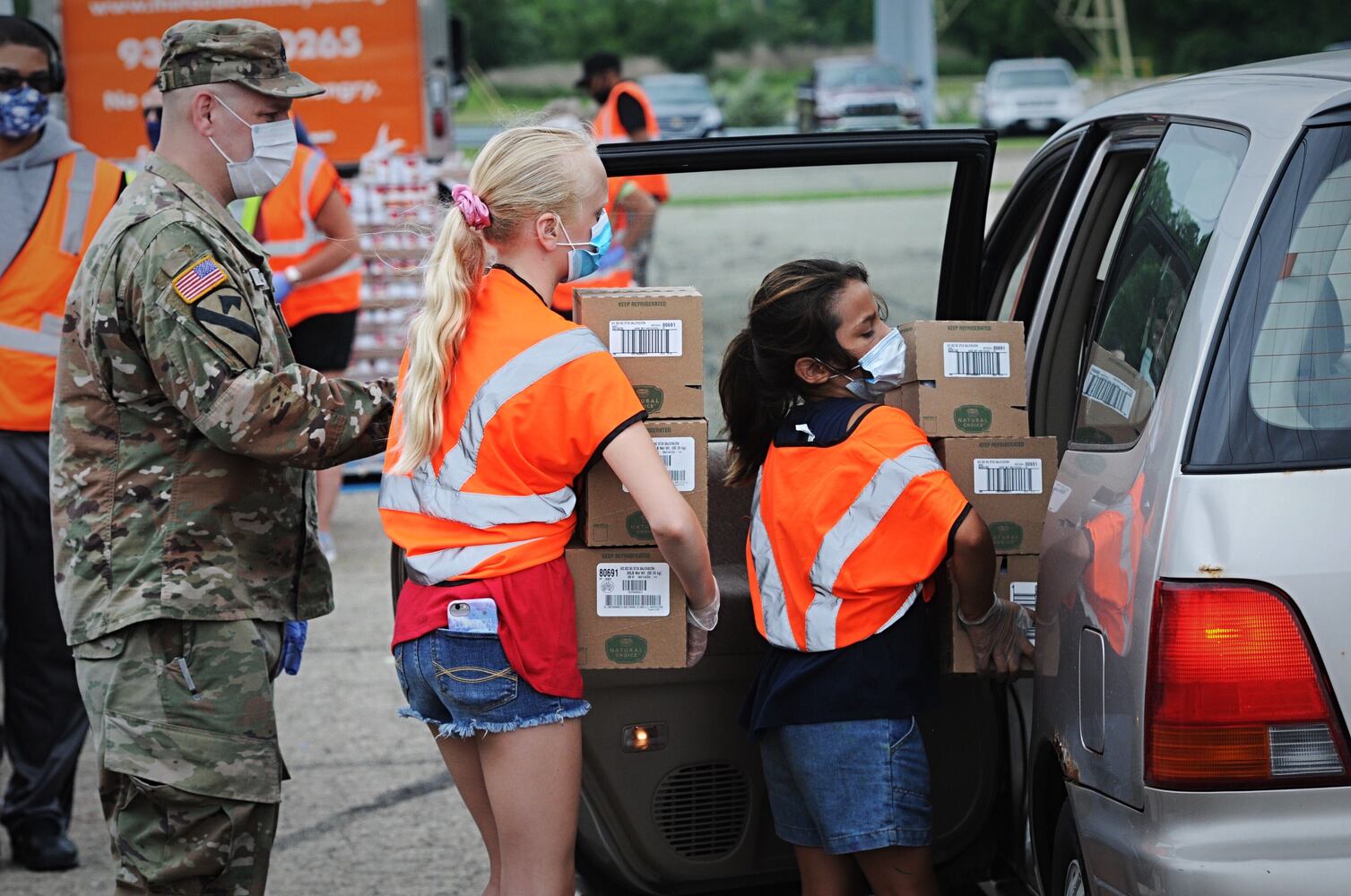 PHOTOS: Foodbank works from Nutter Center