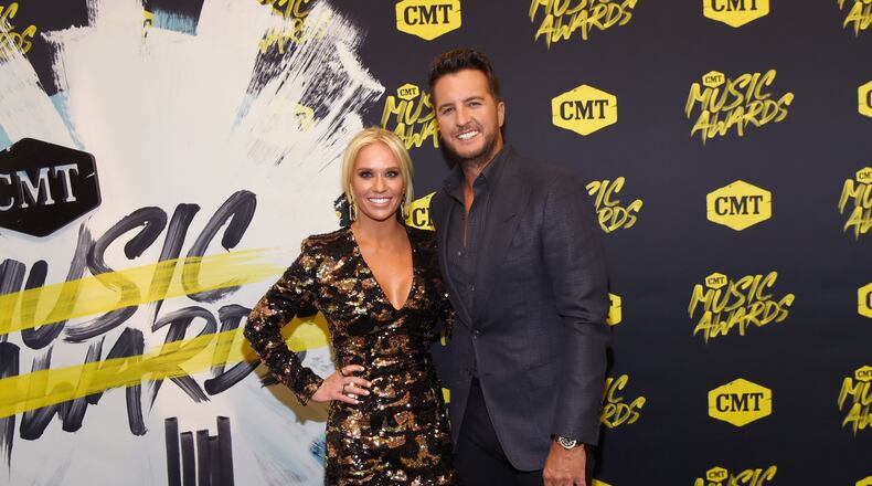 NASHVILLE, TN - JUNE 06: Caroline Boyer and Luke Bryan attend the 2018 CMT Music Awards at Bridgestone Arena on June 6, 2018 in Nashville, Tennessee. (Photo by Rick Diamond/Getty Images for CMT)