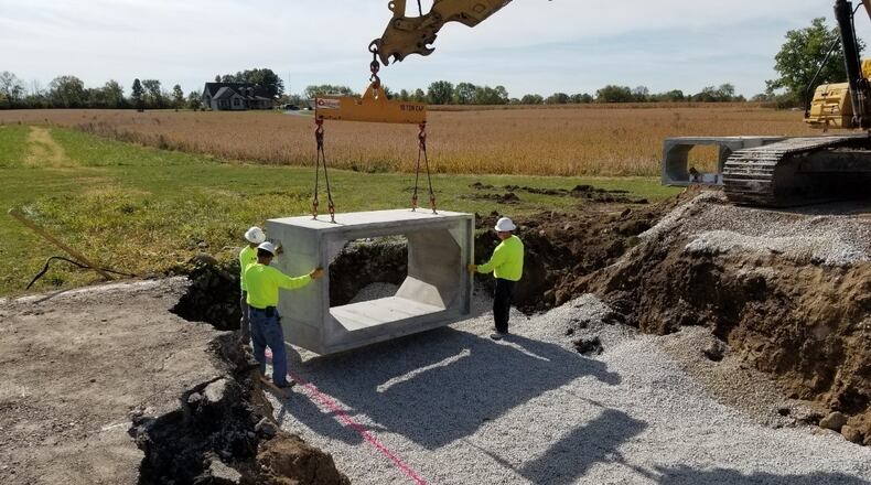 Work was done on replacing a culvert. CONTRIBUTED
