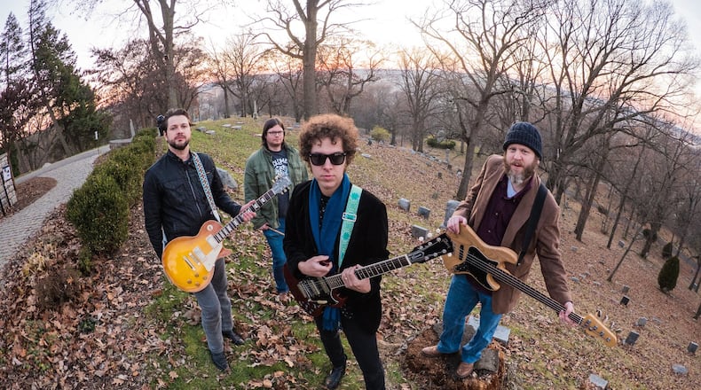 The Boxcar Suite, (left to right) Tony Moore, Trevor Bell, Tim Pritchard and Phil Caviness, release the new album, “Further In and Farther Out,” at Yellow Cab Tavern in Dayton on Saturday, April 28. CONTRIBUTED