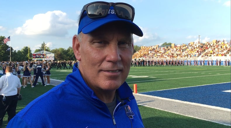 OHSAA assistant commissioner Jerry Snodgrass was at the Alter-Fairmont high school football game at Roush Stadium in Kettering on Friday, Aug. 26, 2016. MARC PENDLETON / STAFF