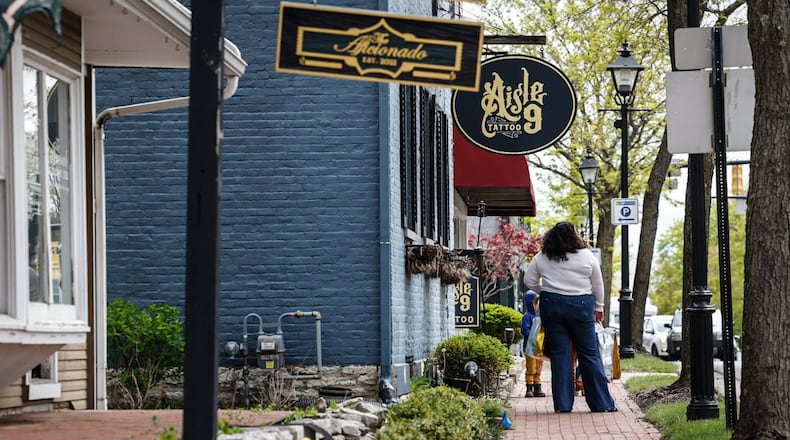 Centerville Community Improvement Corporation is using its Uptown Upgrades grant program to incentivize façade and streetscape improvements. Officials say the program has been vital for the redevelopment of the area. JIM NOELKER/STAFF