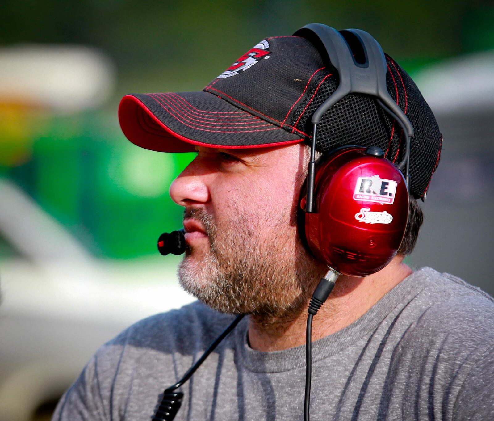 Eldora Speedway owner and three time sprint cup champion Tony Stewart watches a qualifying race at the Mud Summer Classic at Eldora Speedway in Rossburg, OH. JIM WITMER/STAFF