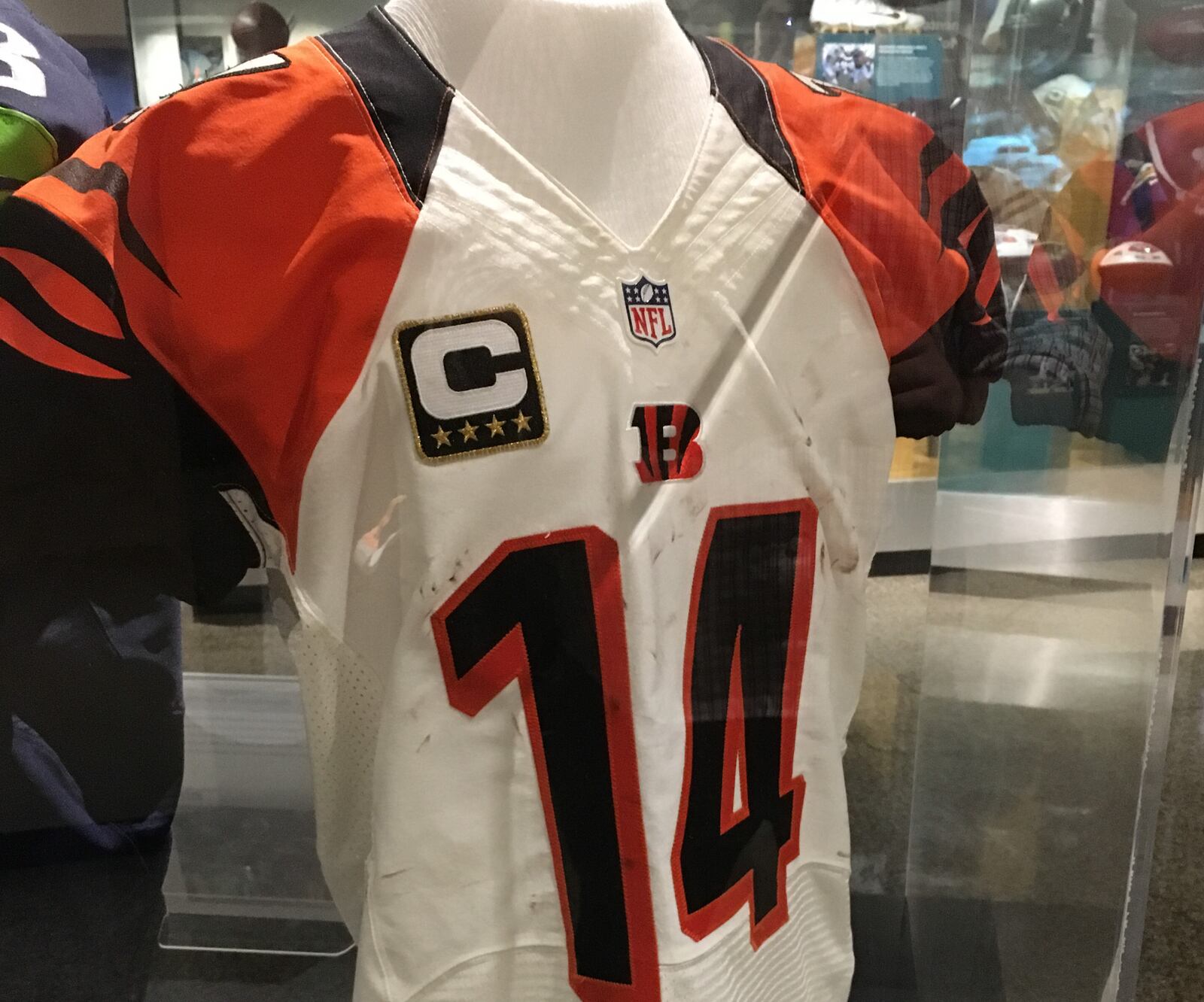 Photos taken at the Pro Football Hall of Fame in Canton, Ohio, on July 27, 2017.