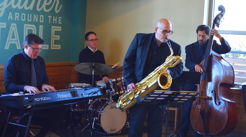 Baritone saxophonist Bill Burns (seen here with the Bright Moments Quintet) is director of the newly formed Sinclair Community College Youth Jazz Ensemble.