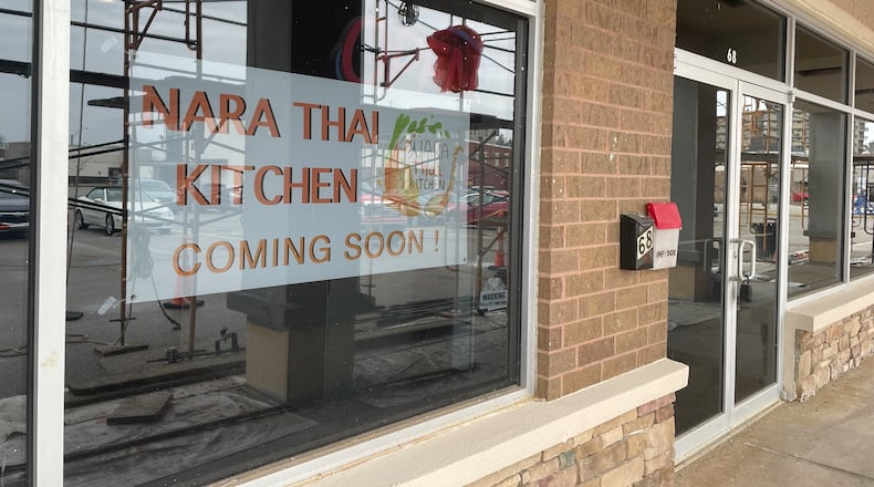 Nara Thai Kitchen, a new family-owned restaurant, is hoping to open in April at 68 Xenia Towne Square near Nail Ace and T-Mobile. NATALIE JONES/STAFF
