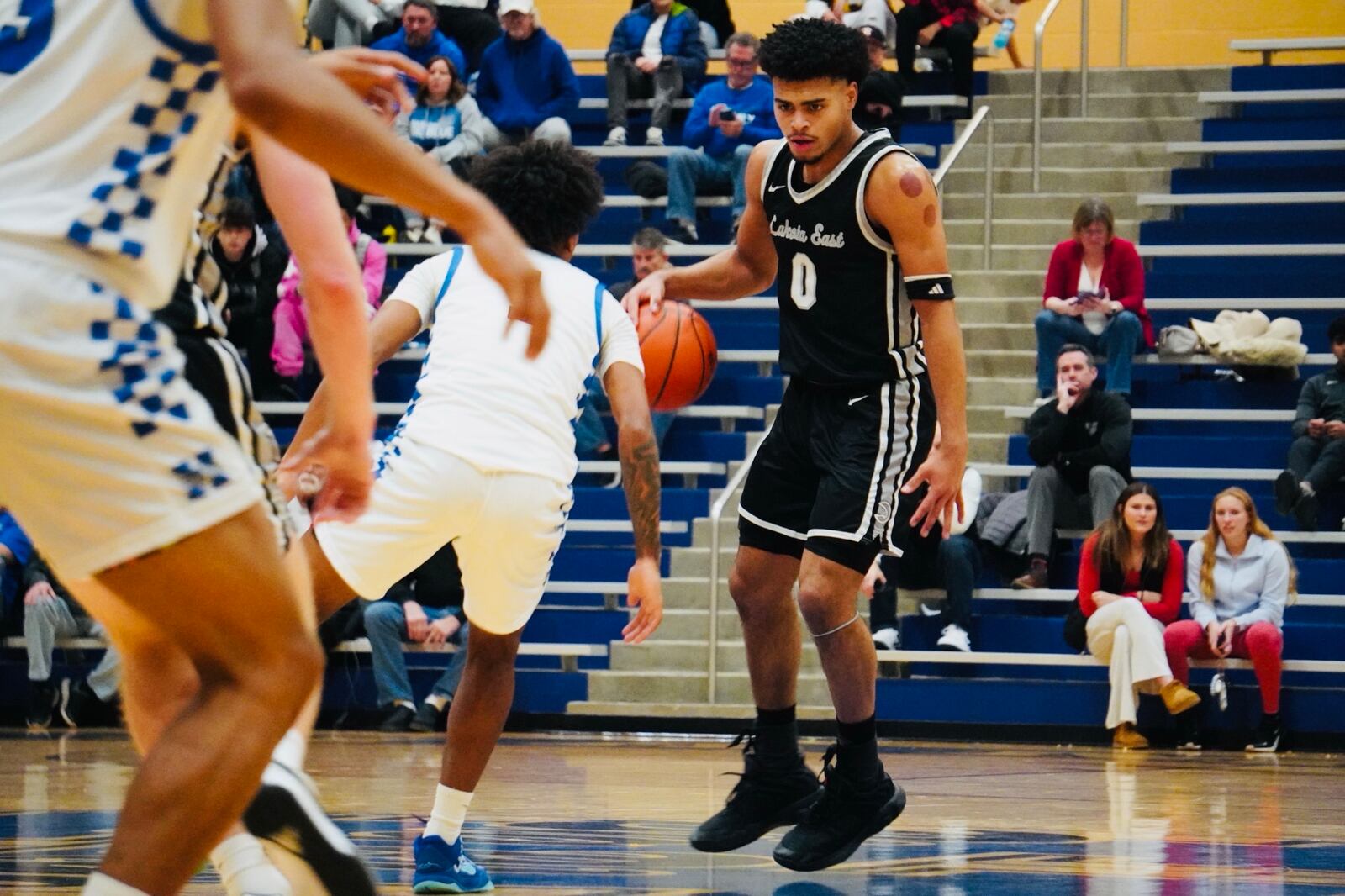 Lakota East's Trey Perry handles the ball during the Thunderhawks' game against Hamilton last season. Chris Vogt/CONTRIBUTED
