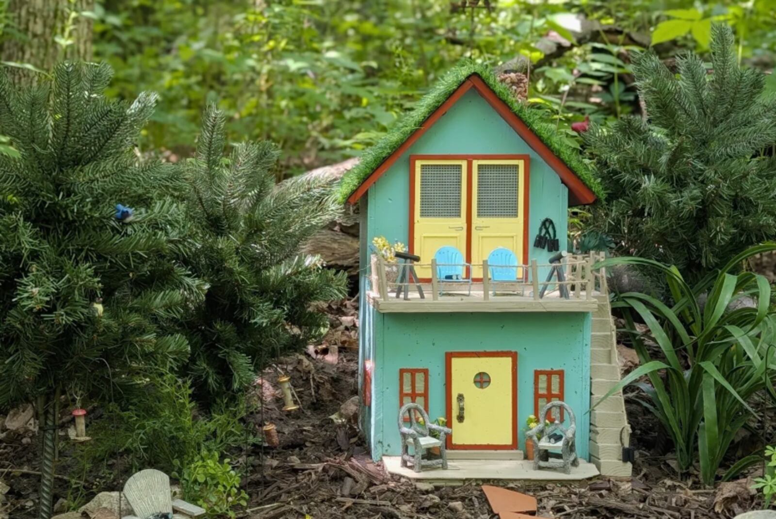 Can you guess the hobby of the faeries that live in this little house? It was created by Kathy Andersen. CONTRIBUTED