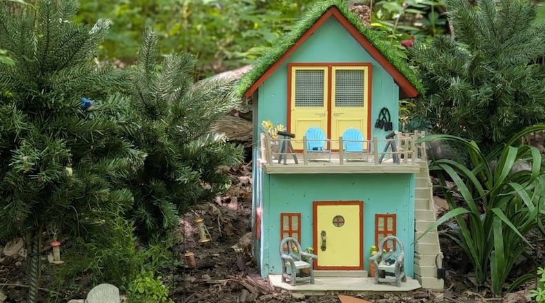 Can you guess the hobby of the faeries that live in this little house? It was created by Kathy Andersen. CONTRIBUTED
