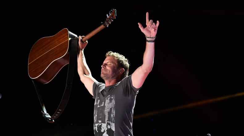 Singer Dierks Bentley performs on stage during the 2015 CMA Festival on June 11, 2015 in Nashville, Tenn. He will perform at the Nutter Center on Jan. 19. (Photo by Rick Diamond/Getty Images)