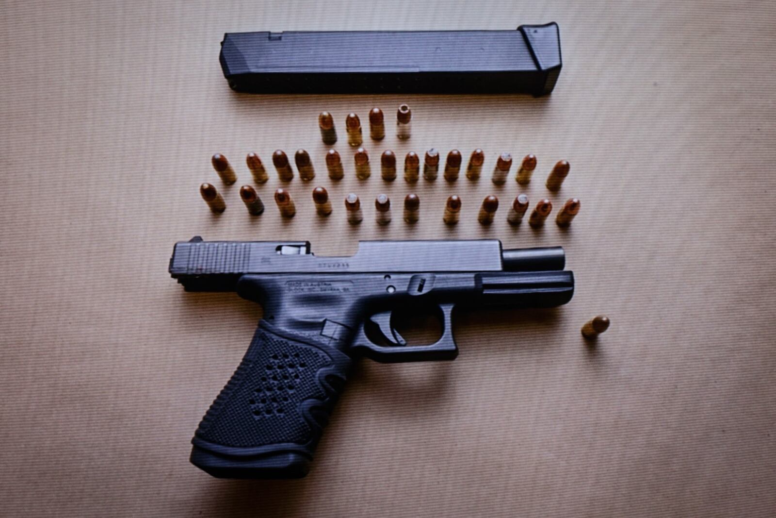 Dayton police released Monday a photo of the weapon the teenager had on his person before the shooting on Saturday. JIM NOELKER/STAFF