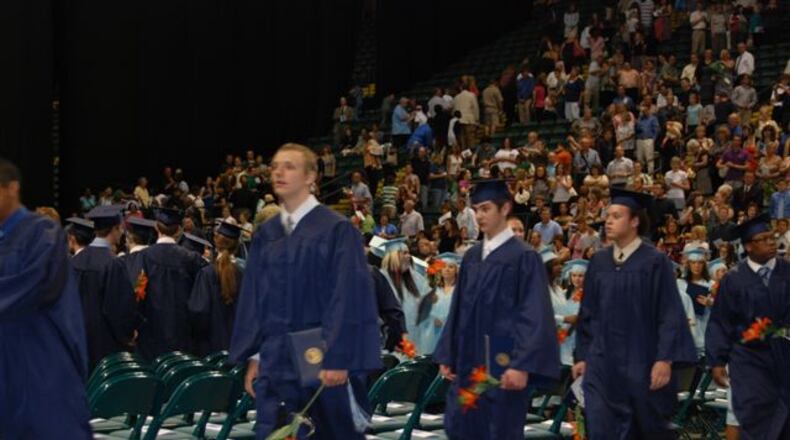 Graduates at Fairborn High School Commencement 2009, held Friday, May 22, 2009, at Ervin J. Nutter Center. FILE