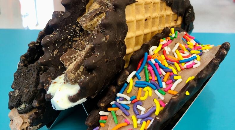 Jubie's Creamery is celebrating National Taco Day with homemade Choco Tacos (CONTRIBUTED PHOTO).