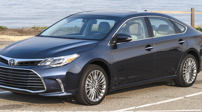 The 2017 Toyota Avalon has added Toyota Safety Sense for all trims. The TSS-P system had previously been offered only as an option on the Limited grade. The system equips the Avalon with automatic high beam, dynamic radar cruise control, pre-collision system with pedestrian detection and lane departure alert with steering assist. Toyota photo
