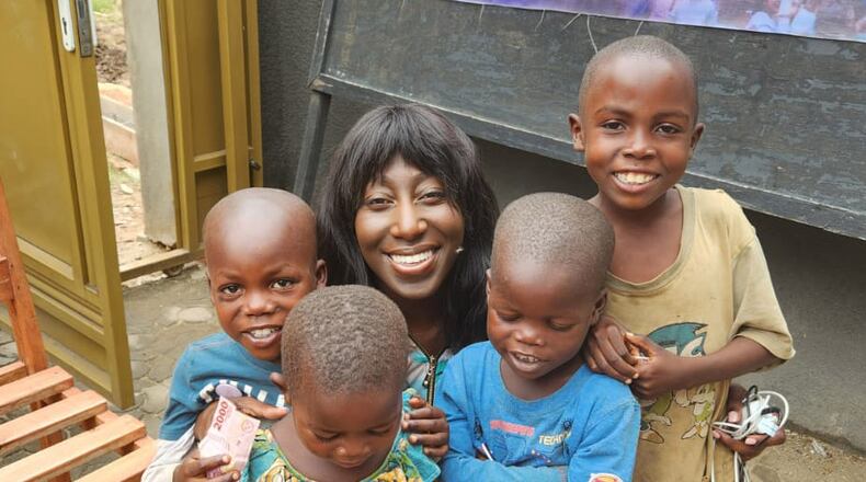 Angela Bingaya, a Master of Public Administration student at Wright State, helps people in need in Burundi and Dayton through her family’s nonprofit organization. CONTRIBUTED