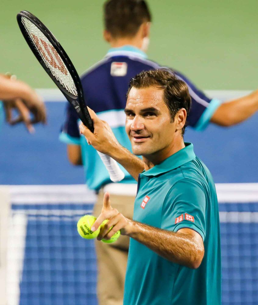 PHOTOS Roger Federer continues winning ways in Cincy