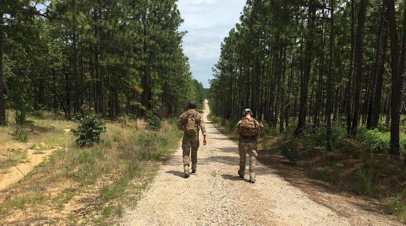 Personnel from the 724th Special Tactics Group at Fort Bragg, N.C., recently tested new navigation technology developed by Echo Ridge, a small business, in partnership with the Air Force Research Laboratory Sensors Directorate at Wright-Patterson Air Force Base. (U.S. Air Force/courtesy photo)