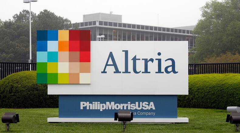 FILE - The Altria Group Inc. corporate headquarters are seen in Richmond, Va., April 23, 2008. (AP Photo/Steve Helber, File)