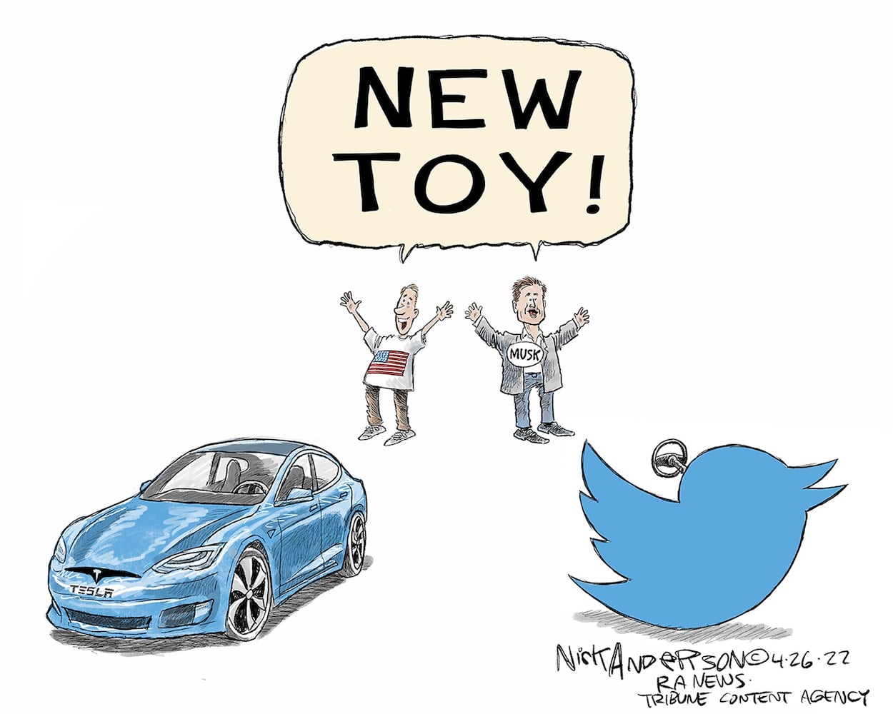 WEEK IN CARTOONS: Elon Musk and Twitter, Disney and more