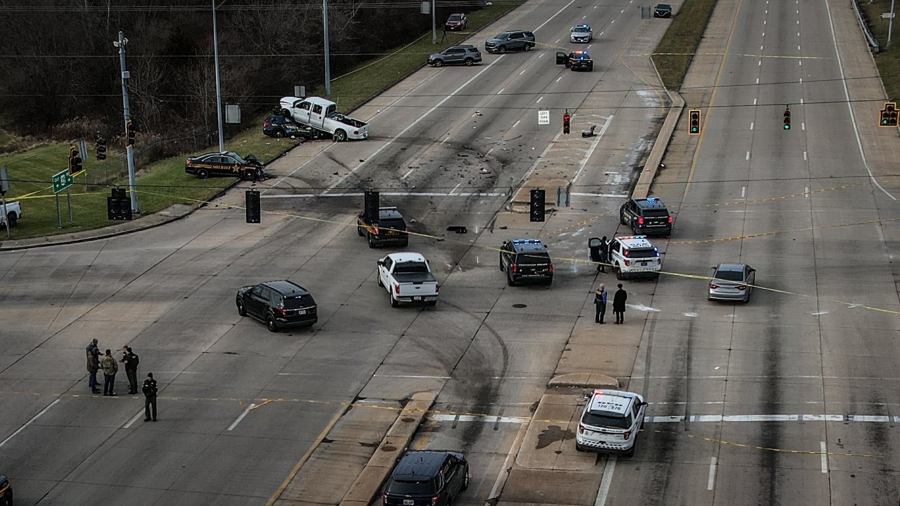 Crash involving police officers   
