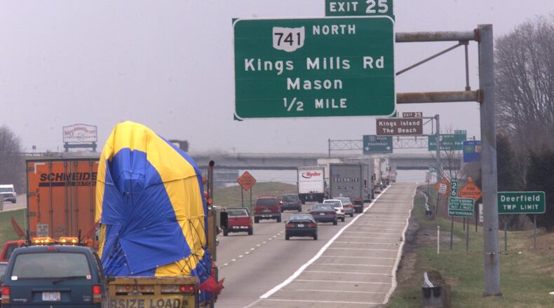 Plans for the Kings Mills Outdoor Resort, 334 guest sites on 52.7 acres, just off Interstate 71 near Kings Island Amusement Park, go before the Warren County Regional Planning Commission on March 28. The yellow highlighted area is where the development would be located.