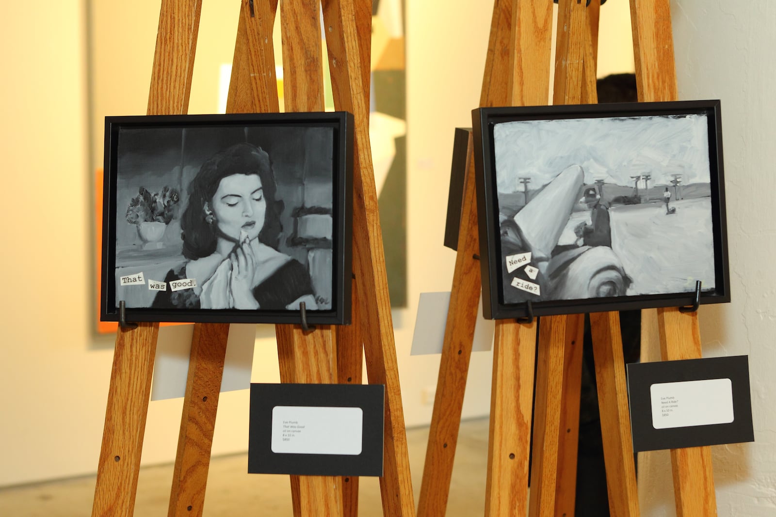 Eve Plumb artwork "Film Noir & Classic Western Scenes" will be on display at DVAC through June 17, 2017. CONTRIBUTED PHOTO BY SCOTT KIMMINS